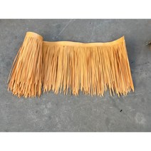 인조볏짚 1m 지붕만들기 초가집 밀짚 지붕 방갈로 파고라 처마, 밀짚노란색 1mx폭0.5m, 1개