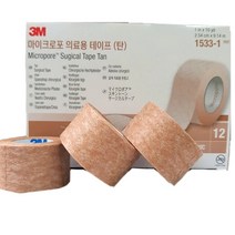 3M 마이크로포 의료용 종이테이프 종이 반창고, 살색