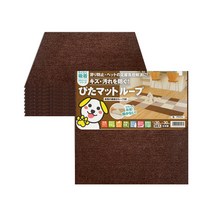 펫아미고 타일식 흡착 비발수 애견매트 30cm 9매, 다크브라운