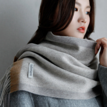 [러쉬룸/폴엔나나] 캐시미어머플러 킹스로드 남자여자커플 심플 울체크목도리 머플러선물추천 브리티쉬룩 목도리브랜드