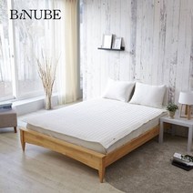 바이누베 리오셀모달 라텍스 매트 리스 패드 슈퍼싱글 퀸 킹사이즈 알레르망, 블루