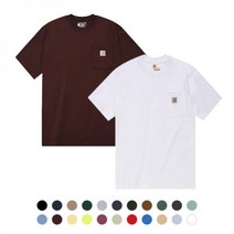 Carhartt 칼하트 K87 워크웨어 포켓 반팔티 olors