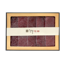 칸육포 촉촉통통 수제 쇠고기 육포 선물세트 + 쇼핑백, 4세트, 300g