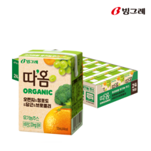 빙그레 따옴 유기농 주스 오렌지 청포도 당근 브로콜리 120ml 24팩, 따옴 오렌지 청포도 당근 브로콜