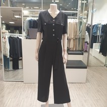 온앤온 V넥 반팔 점프슈트 NJW3MO509