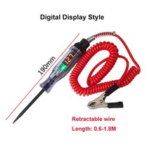 6V 12V 24V DC Car Truck Voltage Circuit Tester Car Test Long Probe Pen Light Bulb Automobile Car Cir