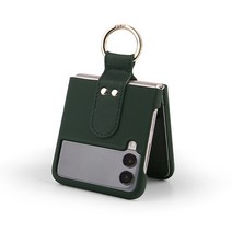 인커브 갤럭시 Z플립4 Z플립3 가죽 핑거 링 케이스 지플립4 제트플립4 하드 케이스