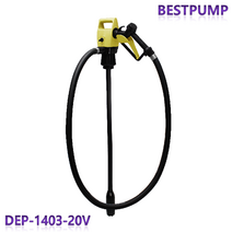 덕신양행 DEP-1403-20V 충전용 드럼용 전동펌프 엔진오일 등유 경유 다용도 드럼펌프, 펌프+충전식밧데리, 스텐레스관, 5미터