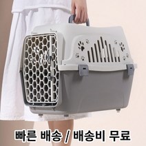 강아지 켄넬 소형견 컨넬 오픈형 고양이 이동장 캐리어, 블루