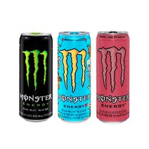 몬스터 355ml 그린+망고로코+파이프 8캔씩 총 24캔