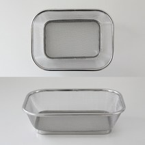 직사각 스테인레스 채반 콜렌더 소쿠리