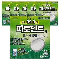 부광약품 파로덴트 틀니 세정제 48정x6팩 의치관리 틀니 관리 세정 세척 구강케어, 2.7g, 틀니세정, 288정