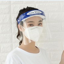 록스프링 페이스쉴드 투명안면마스크 얼굴가림막 페이스실드 10매, 50매