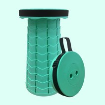 솔바스 휴대용 접이식의자 캠핑 낚시 등산 의자, 민트