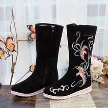 여성 꽃신 자수 한복신발 신발 웨지힐 생활한복 결혼식 구두 폐백 전통 여자