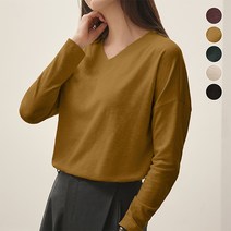 라이브온 라이브온 홈쇼핑 22FW 워셔블 V넥 티블라우스 5종 택1