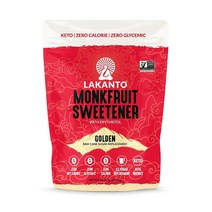 Lakanto Monkfruit Sweetener Golden 라칸토 몽크프루트 스위트너 골든 설탕대체 16oz(454g) 2팩, 454g, 2개