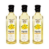 해표 프리미엄 카놀라유 유채유 식용유 500ml x 3개