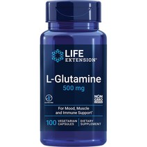 Life Extension Glutamine 500mg 글루타민 100캡 1개, 100개입