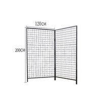 철재 파티션 전시회파티션 3폭 100cm 180cm 칸막이, 두꺼워진 1x2미터+2개 조합