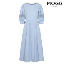 모그핑크 레이스 소매셔링 플레어 원피스 THC0CBZ25 HS0