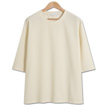 [당일출고] 베이직 엠보 7부 반팔티 (LW002)