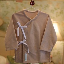 배냇스토리 [DIY] 갈색토 천연염색 배냇저고리