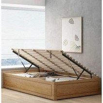 라지킹침대 오픈 침대 침실 가족용 자취방 저상 수납, 오픈 침대 1500mmx1900mm  매트리스