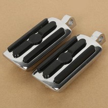 바이크 오토바이 발판 유니버설 10mm 하이웨이 풋 페그 할리 스트리트 로드 글라이드로드 킹용, [01] Chrome, 01 Chrome