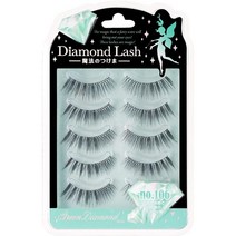 Diamond Lash 인조 속눈썹 그린 no.106 5쌍 눈매 연장