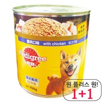 한입 강쥐통조림 칭찬 미니핀습식사료 저렴한 강쥐습식사료 건조 맛있는 균형, 1개, 닭고기