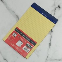 옥스포드 리갈패드-A5 80매 대용량 노랑 A59 1권, 옥스포드 리갈패드-A5 80매 대용량 노랑 A5, 1개