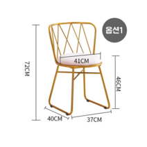 Makone 상표등록 에이퍼니쳐 북유럽 골드 프레임 벨벳의자 4종 인테리어의자, 옵션4-그린