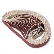 10Pcs 520*20mm 40/60/80/120/240/400 그릿 연마 벨트 샌딩 공작 기계 그라인더, 01 10pcs 40grit