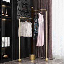 금색 행거 철제 걸이 골드 진열대 의류 매장 인테리어 옷방 이동식 조립식, 10 골드+알루미늄합금와이드 옷걸이10팩