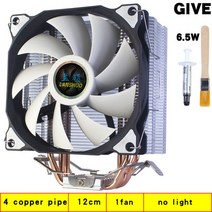 X79 2011 CPU 쿨러 4 히트 파이프 120mm 핀 PWM RGB 인텔 LGA 775 1155 1356 AMD3 AM4 냉각 팬 PC Quie, 01 1 FAN_06 4pin LAG 1200 1700