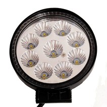 LED 써치라이트, 12V차량전용-27W 원형 반사판 써치 화이트 30도, 1개