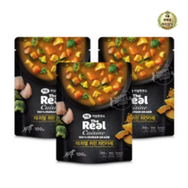 라이브잇 하림펫푸드 더리얼 퀴진 강아지 습식파우치, 12개, 100g, 치킨카레