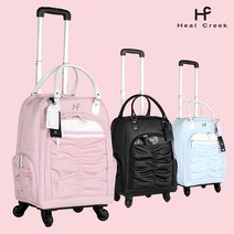 힐크릭 여성 바퀴형 보스턴백 HCBB-0006, 블랙