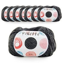 필립섬유 쎄비 팔레트 7ply 실 50g 8p, 132 진회색