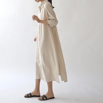 마롱패션 린넨 네추럴 베이지 브라운 머스타드 여성 봄 여름 원