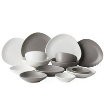 에라토 조약돌 2인 한식기세트 14P(컬러선택), 블랙, 블랙set