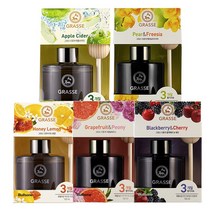 ForU522 불스원 그라스 디퓨저 방향제 105ml 차량용디퓨져 자동차방향제, 블랙베리 체리