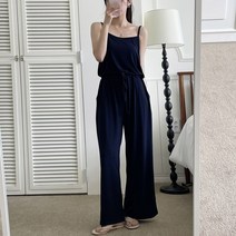 [키작/기본] 자체제작 시원한 여름 쿨링 냉장고 찰랑찰랑 점프슈트 허리밴딩