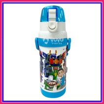 헬로 카봇 11 - 안심락 원터치 어깨끈 빨대 물통 (470ml)
