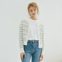 써스데이아일랜드 조끼 가디건 슬림핏 T222MCD137W 트렌드존