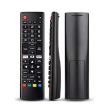 스마트 원격제어 리모콘 lg smart tv remote control용 범용 원격 제어 모든 모델 lcd led 3d hdtv smart tvs akb75095307, 검은색