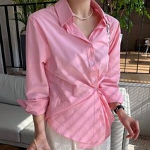 바스락셔츠 봄 카라 긴팔 남방 셔츠