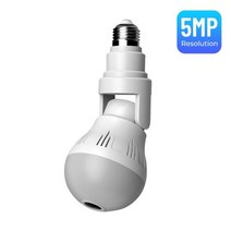360카메라 360도 VR CCTV 3D 촬영 와이파이 360 도 파노라마 카메라 3MP 5MP 보안 램프 전구 비디오 무선 IP 카메라 감시 Fisheye HD 나이트 비전, 5MP Bulb Camera