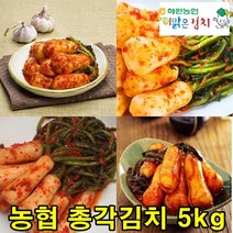해남 화원농협 총각김치 5kg 이맑은 김치, 100% 국내산 총각김치 5kg